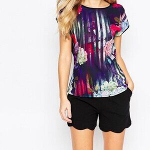 NWT Ted Baker London Insha Hydrangea Daze Top Size 1 (S)